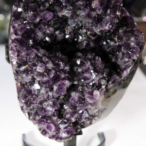 Amethyst Sculpture With Metal Stand-0