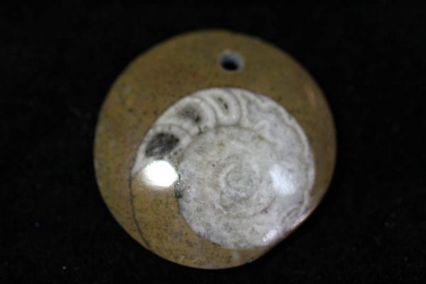 Ammonite Pendant A grade - Circle-0
