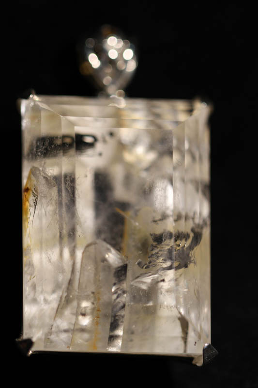 Phantom Clear quartz pendant -1689