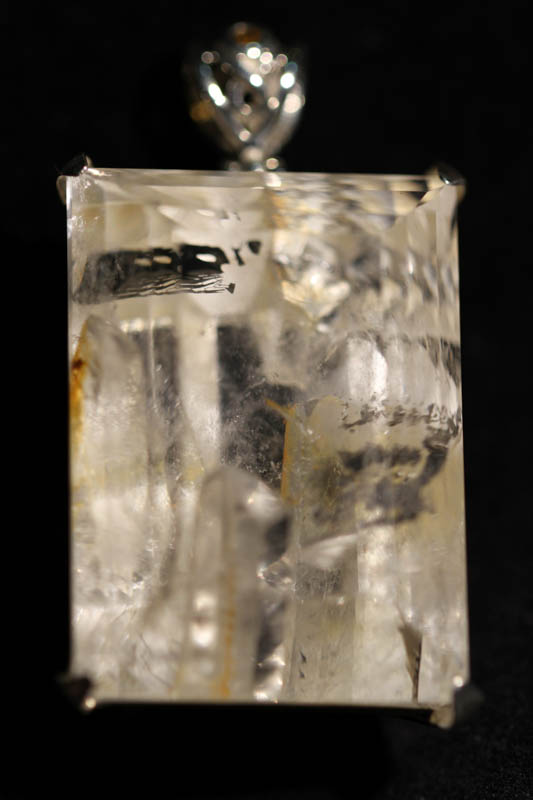 Phantom Clear quartz pendant -0