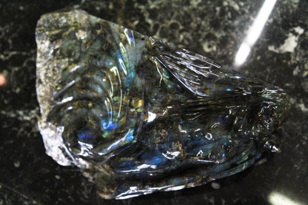 Labradorite Carving - Blue Lady-2261