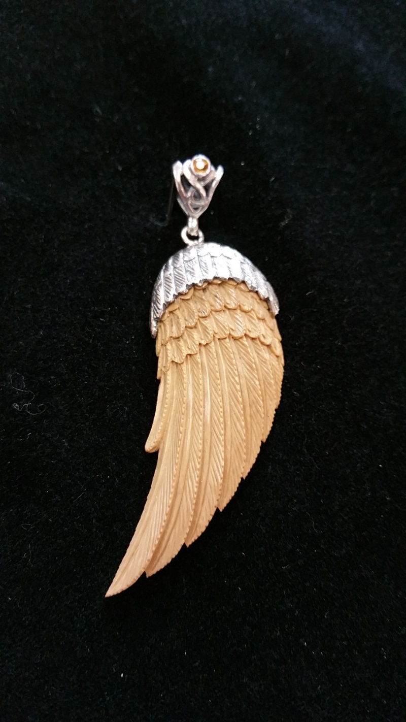 Mammoth Ivory Wing Pendant-0